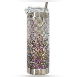 Jacqueline Kent 20 oz Crystal Multi Purple Tumbler